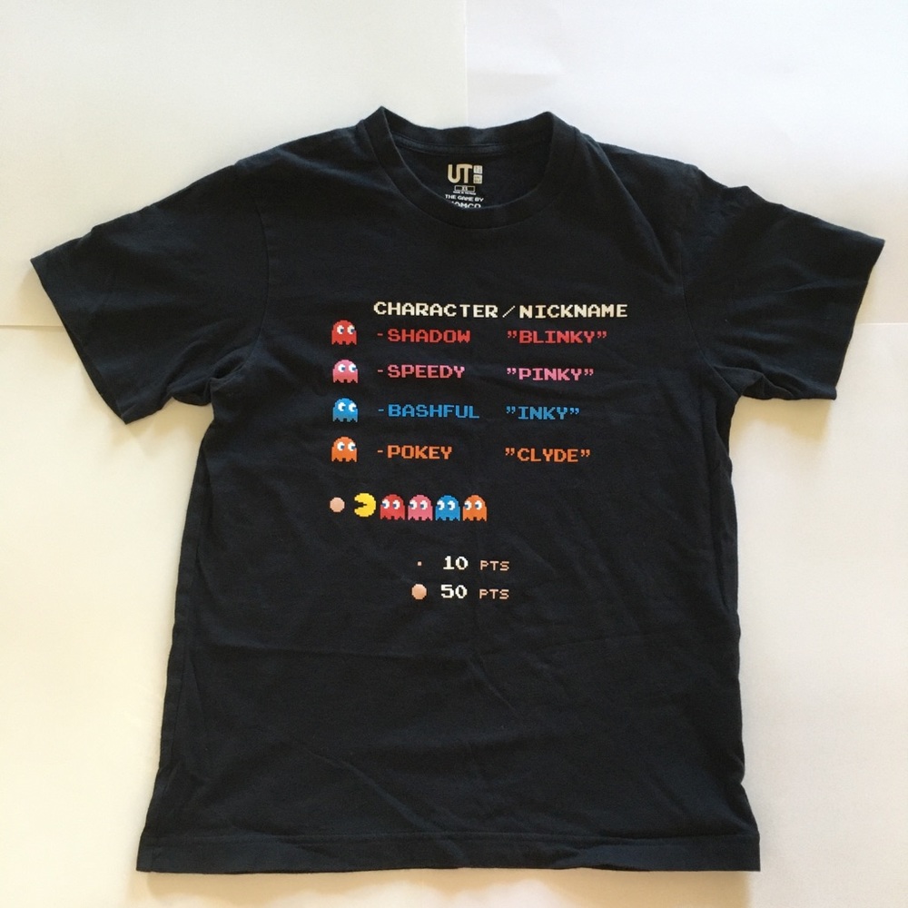 Uniqlo x Namco Pac-Man Black T-shirt